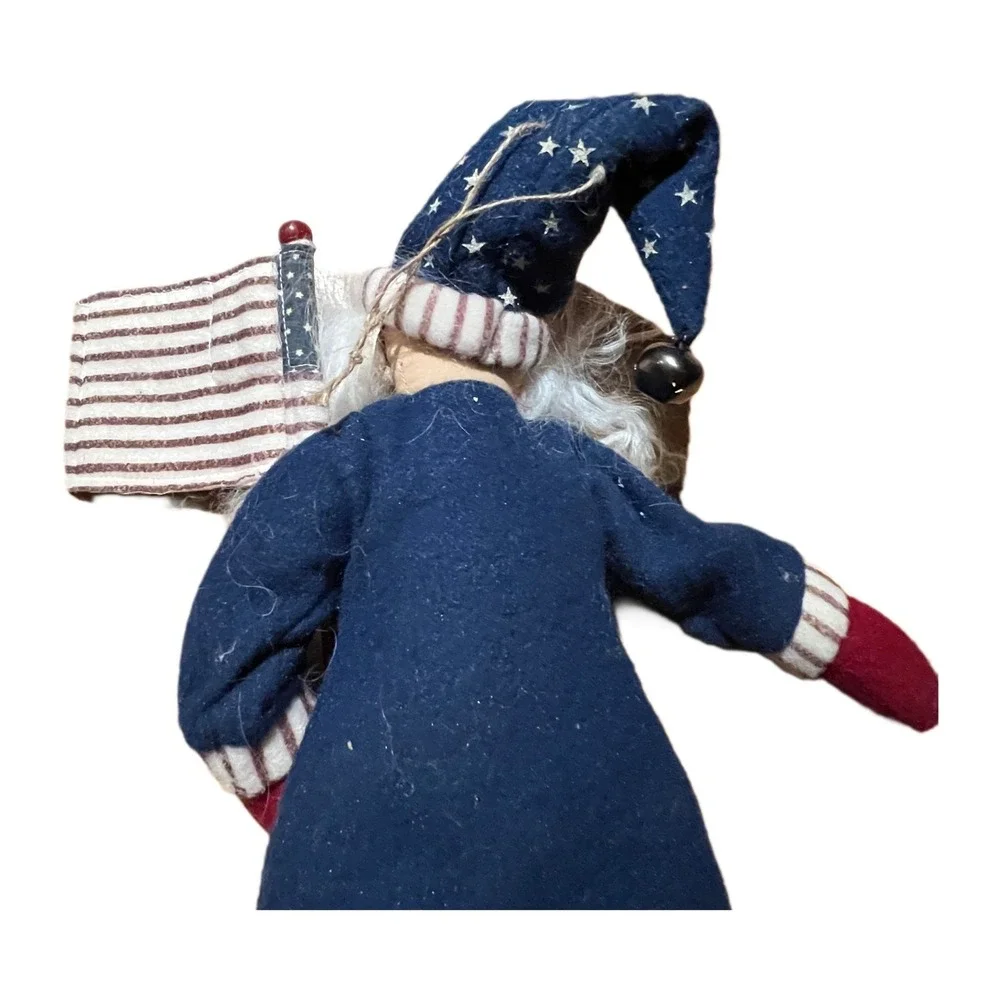 Primitive Americana Patriotic Santa Doll 16